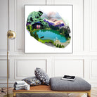 Lac by Julie Baldassi on GIANT ART - green photo illustration