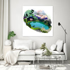 Lac by Julie Baldassi on GIANT ART - green photo illustration