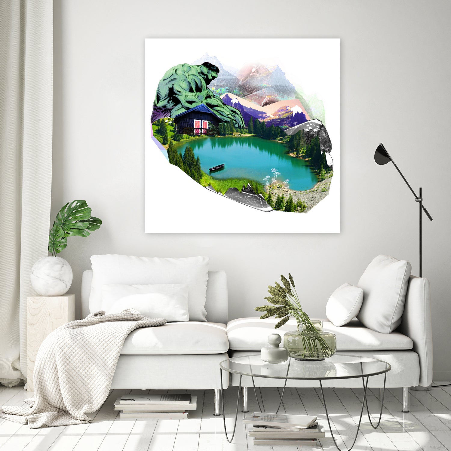 Lac by Julie Baldassi on GIANT ART - green photo illustration