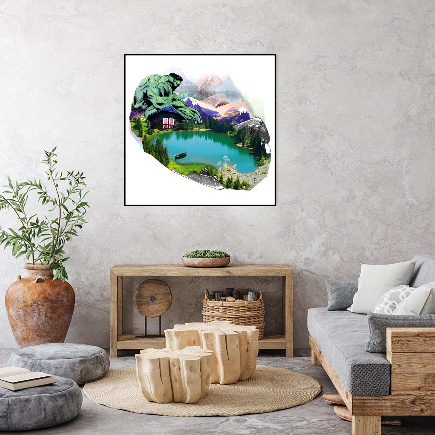 Lac by Julie Baldassi on GIANT ART - green photo illustration