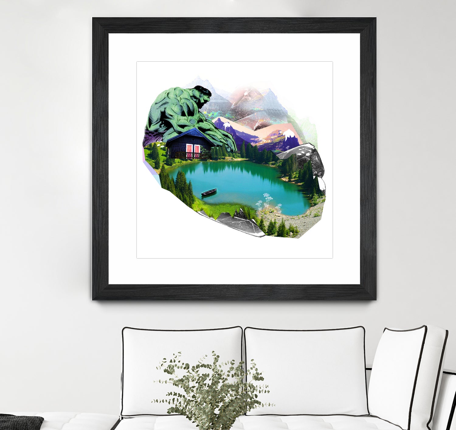 Lac by Julie Baldassi on GIANT ART - green photo illustration