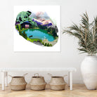 Lac by Julie Baldassi on GIANT ART - green photo illustration