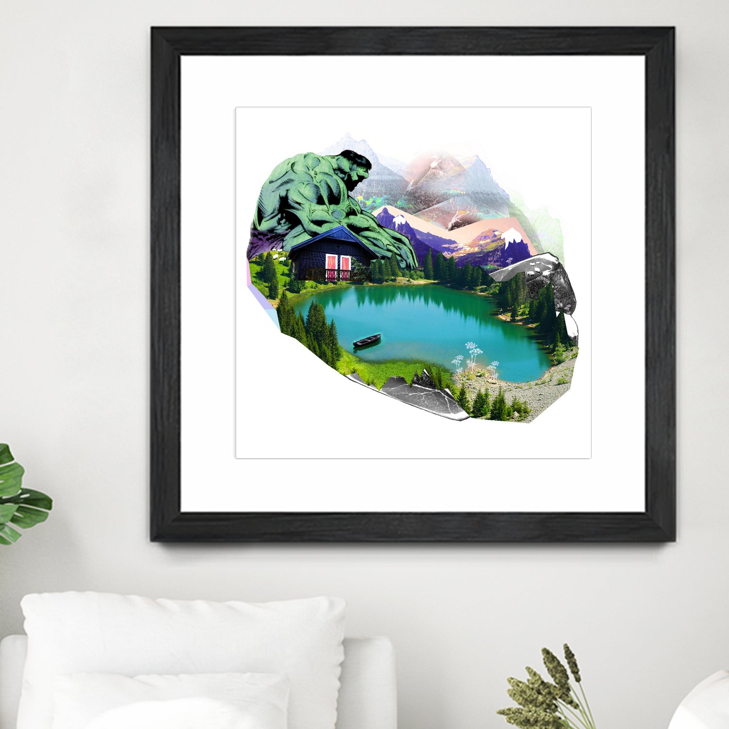 Lac by Julie Baldassi on GIANT ART - green photo illustration