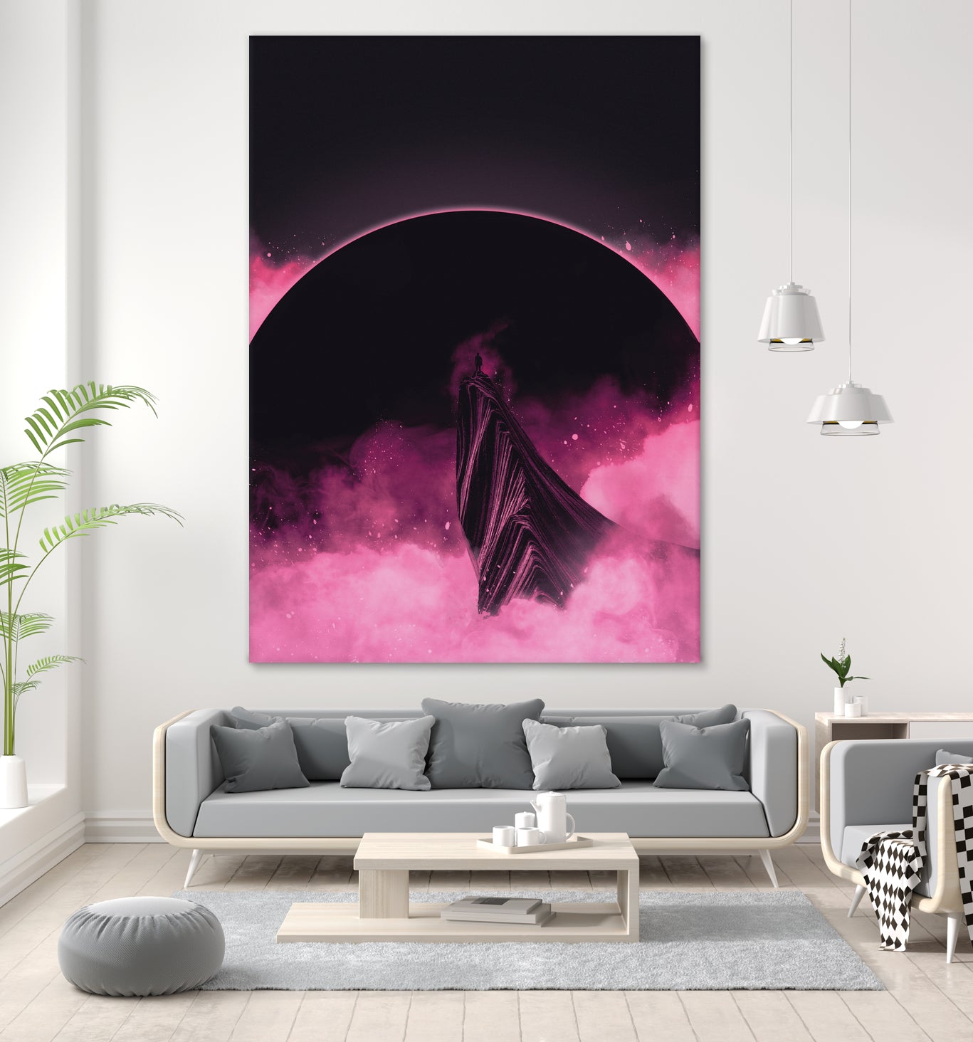 No Stars by Adam Priester on GIANT ART - pink digital painting