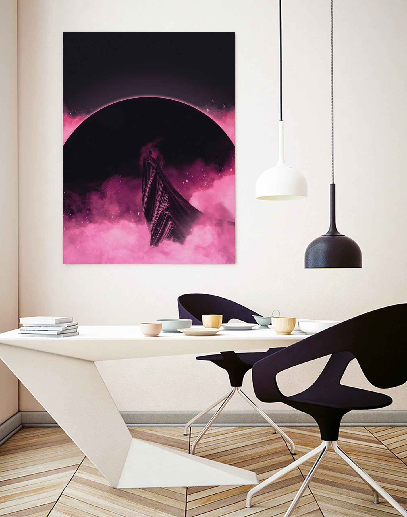 No Stars by Adam Priester on GIANT ART - pink digital painting