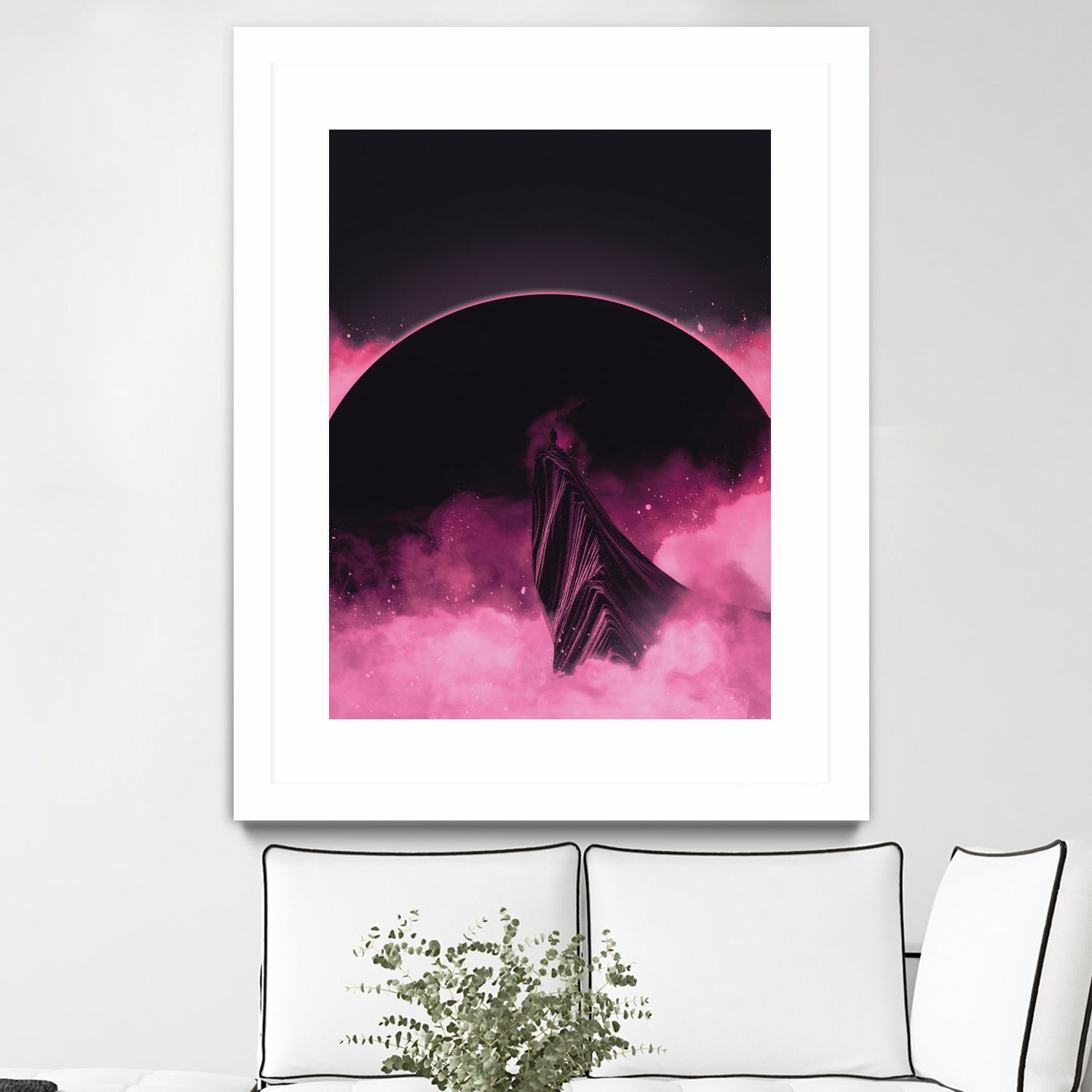 No Stars by Adam Priester on GIANT ART - pink digital painting