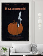 Halloween Movie Poster by Aline Ferreira on GIANT ART - black vector illustration