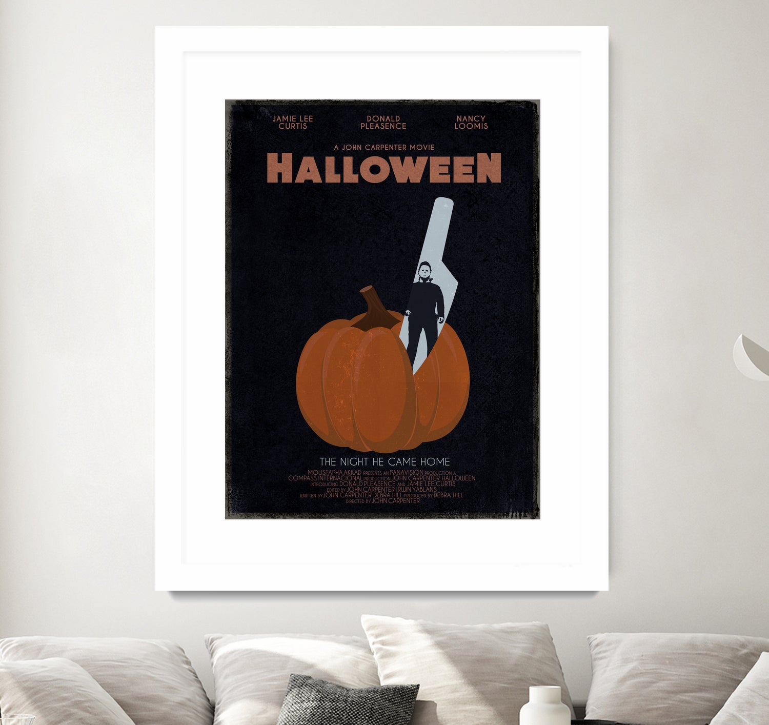 Halloween Movie Poster by Aline Ferreira on GIANT ART - black vector illustration