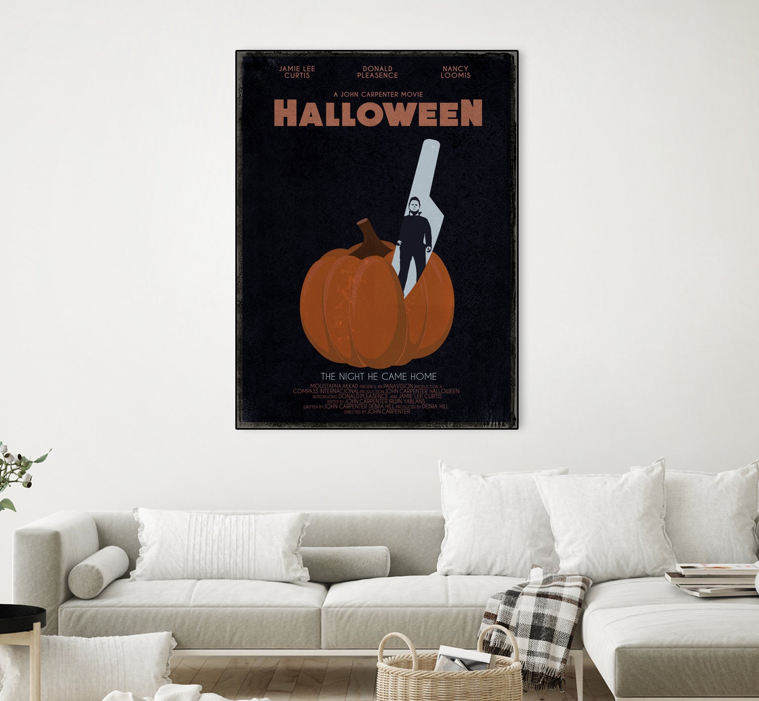 Halloween Movie Poster by Aline Ferreira on GIANT ART - black vector illustration