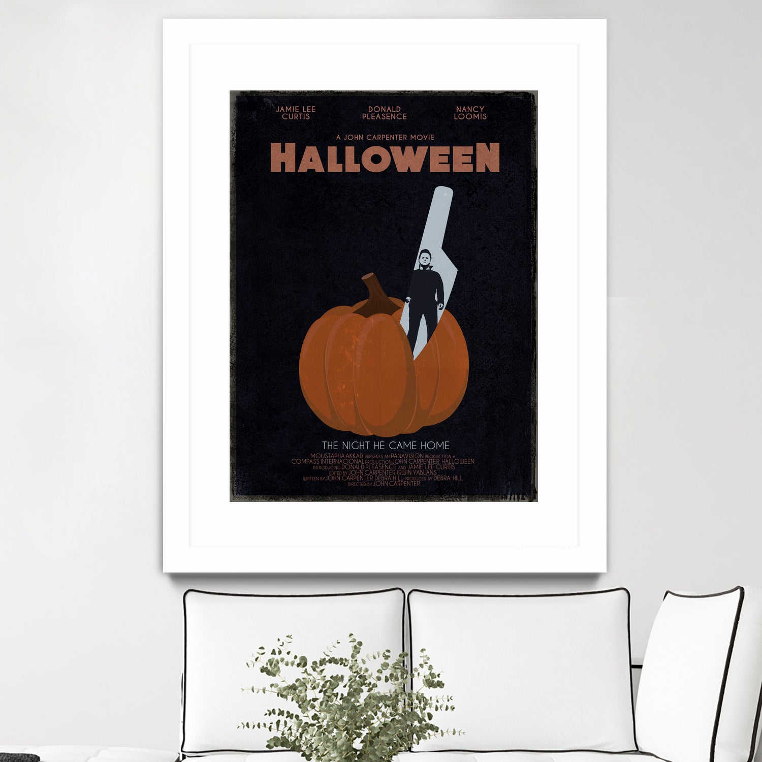 Halloween Movie Poster by Aline Ferreira on GIANT ART - black vector illustration