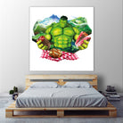 Hulk by Julie Baldassi on GIANT ART - green photo illustration