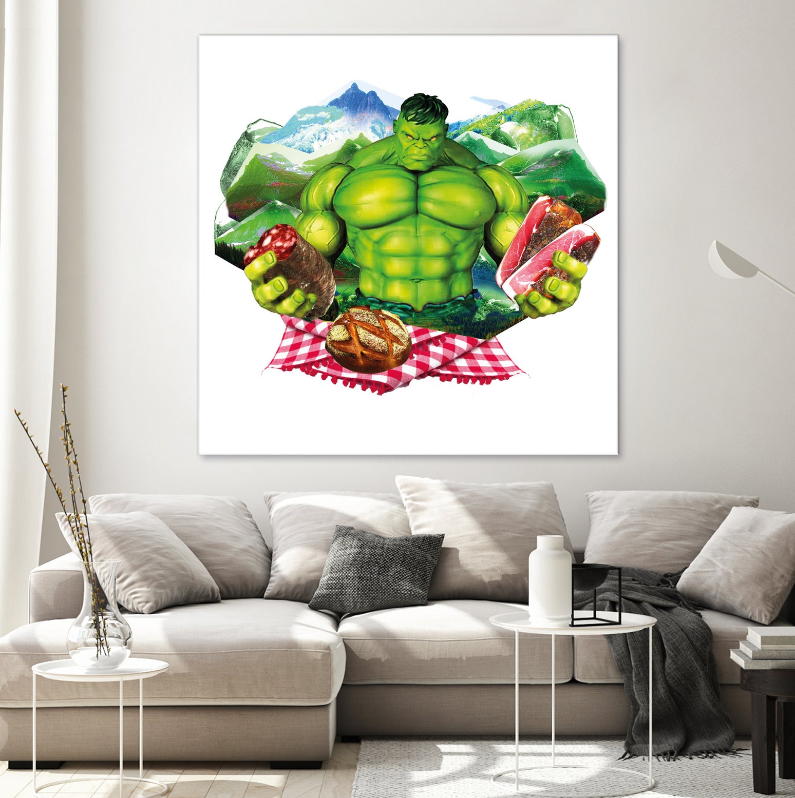 Hulk by Julie Baldassi on GIANT ART - green photo illustration