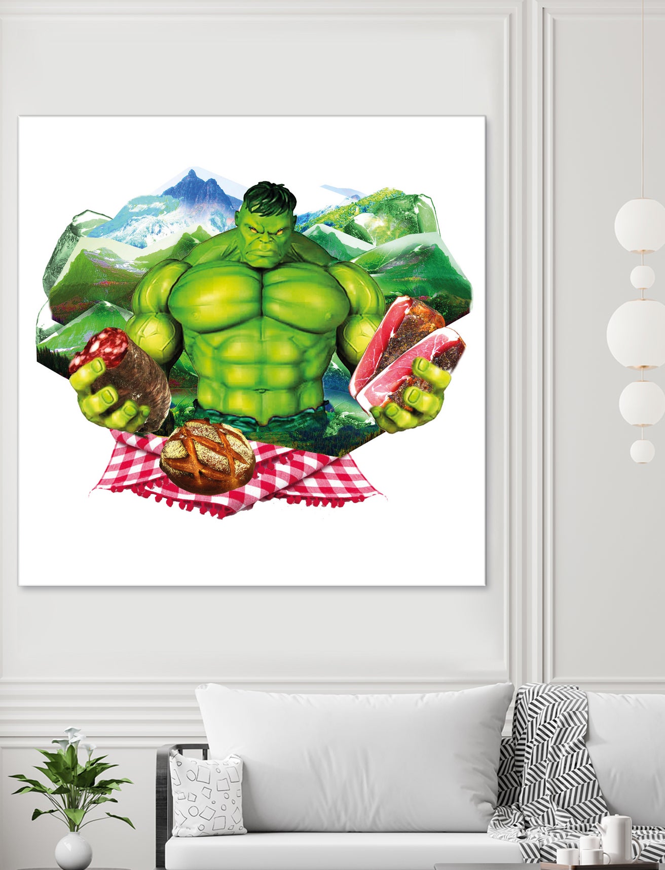 Hulk by Julie Baldassi on GIANT ART - green photo illustration