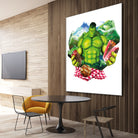 Hulk by Julie Baldassi on GIANT ART - green photo illustration