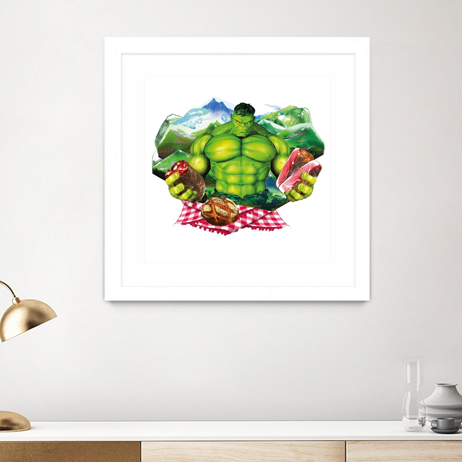 Hulk by Julie Baldassi on GIANT ART - green photo illustration