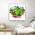 Hulk by Julie Baldassi on GIANT ART - green photo illustration