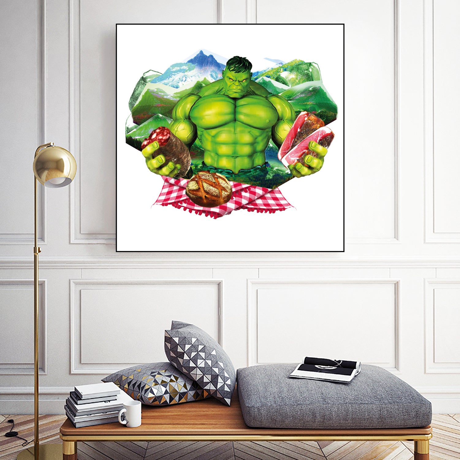 Hulk by Julie Baldassi on GIANT ART - green photo illustration