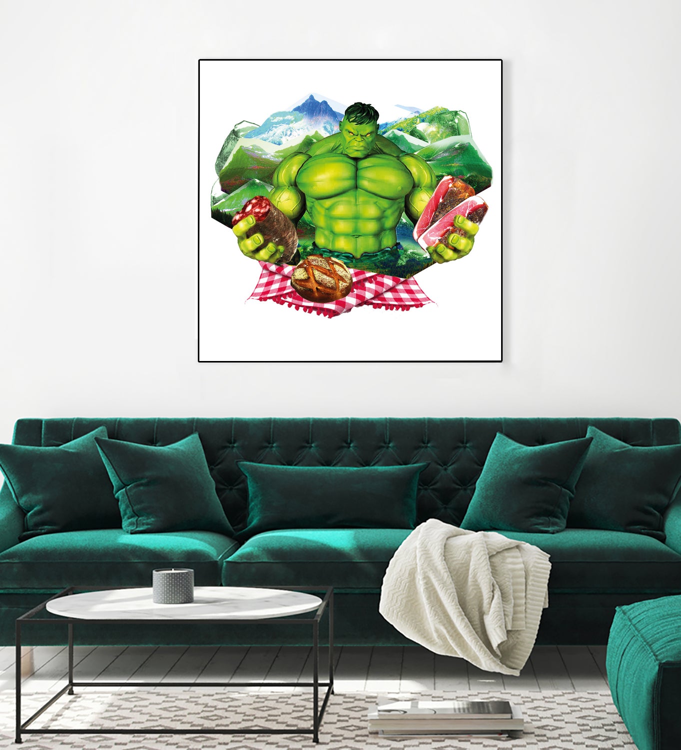 Hulk by Julie Baldassi on GIANT ART - green photo illustration