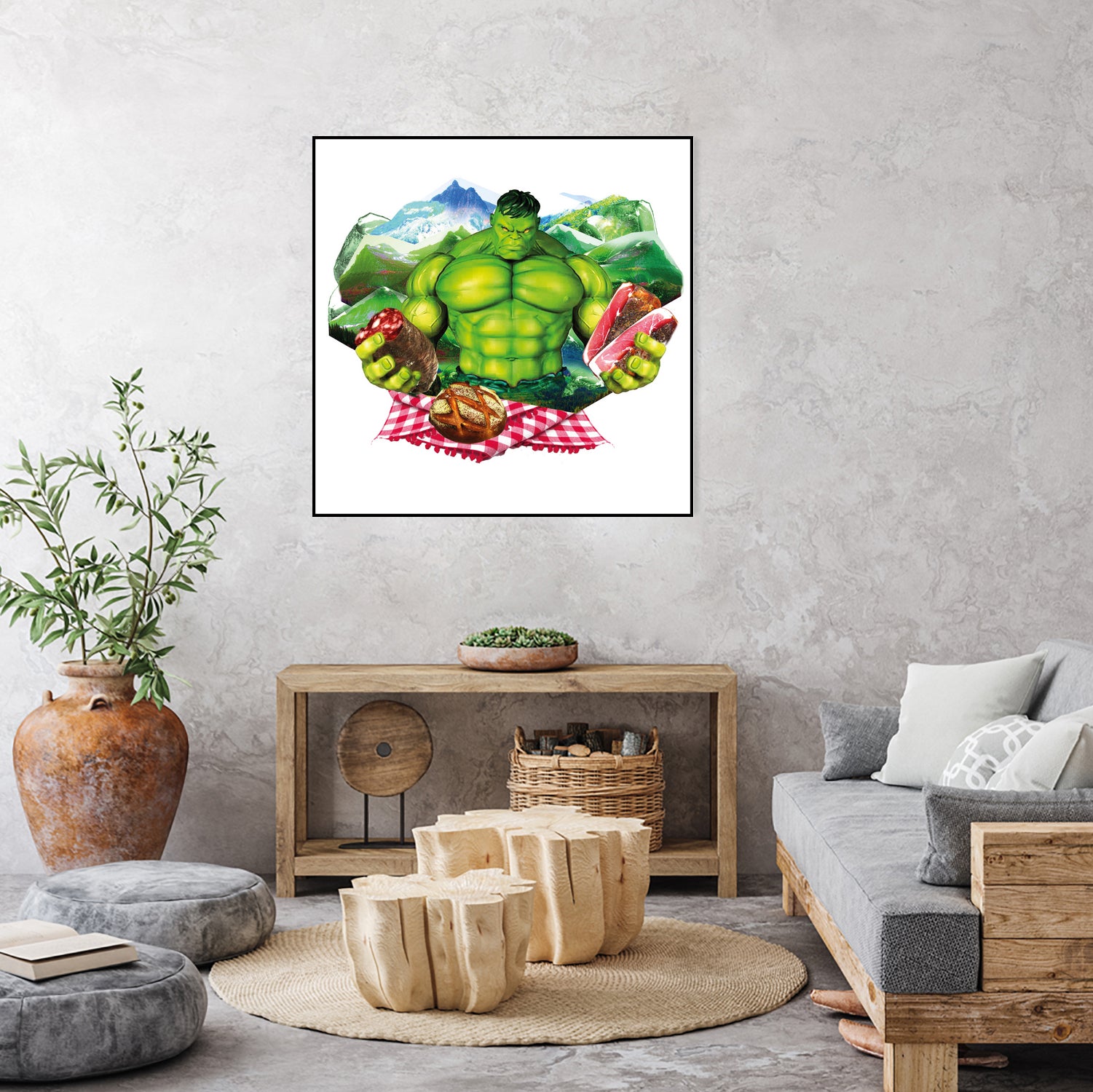 Hulk by Julie Baldassi on GIANT ART - green photo illustration