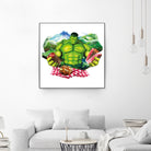 Hulk by Julie Baldassi on GIANT ART - green photo illustration