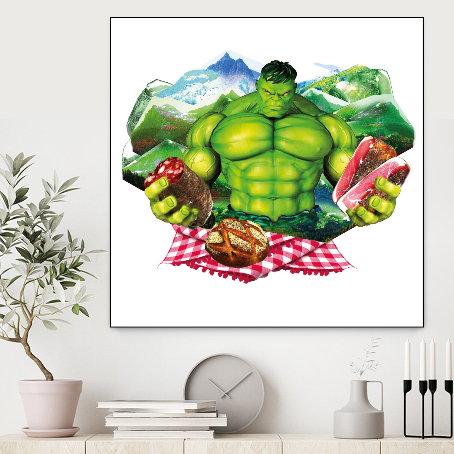 Hulk by Julie Baldassi on GIANT ART - green photo illustration