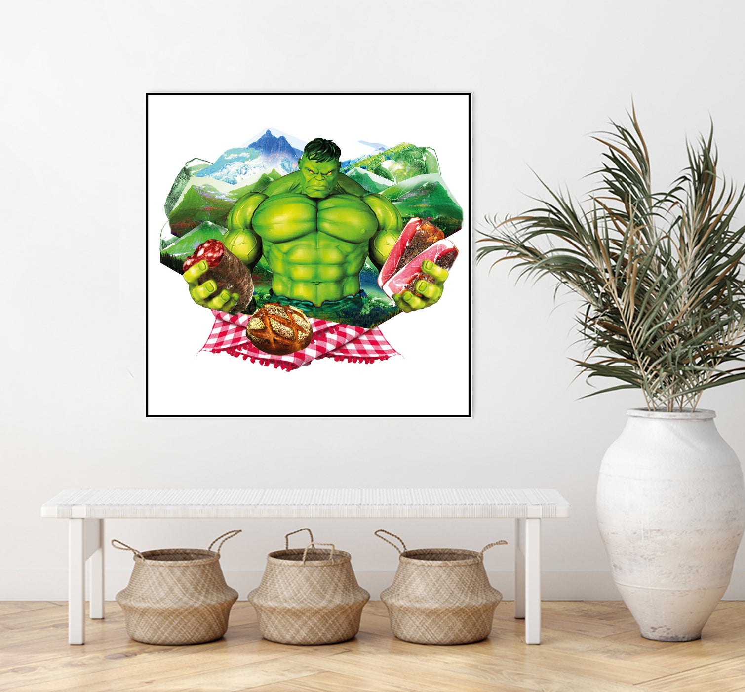 Hulk by Julie Baldassi on GIANT ART - green photo illustration