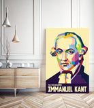 Immanuel Kant in Pop Art Portrait by Ahmad Taufiq on GIANT ART - white digital drawing