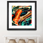 ABSTRACT COLORFUL PAINTING II-B3 by Pia Schneider on GIANT ART - orange mixed media