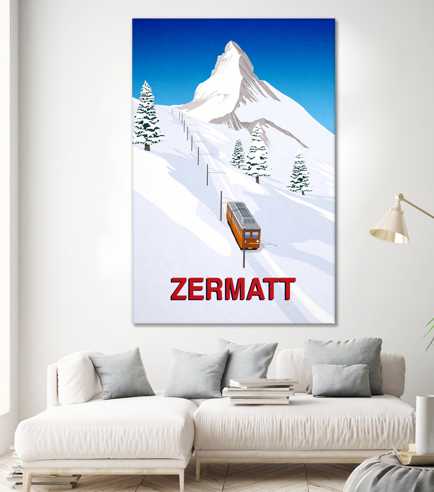 ZERMATT by Steve Ash on GIANT ART - white digital painting