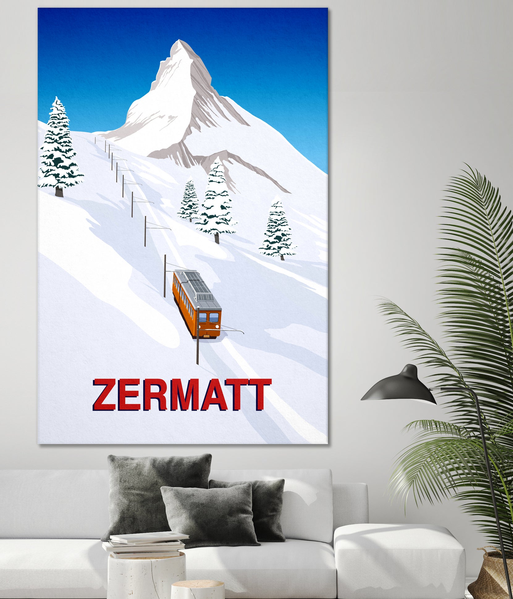 ZERMATT by Steve Ash on GIANT ART - white digital painting