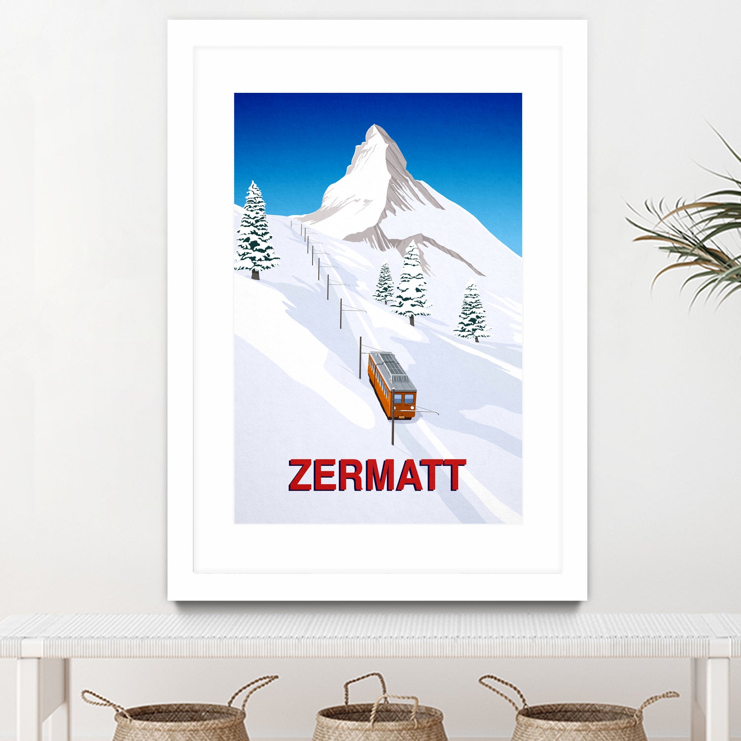 ZERMATT by Steve Ash on GIANT ART - white digital painting