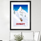 ZERMATT by Steve Ash on GIANT ART - white digital painting