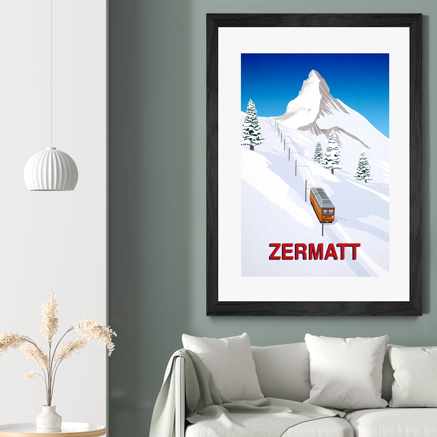 ZERMATT by Steve Ash on GIANT ART - white digital painting