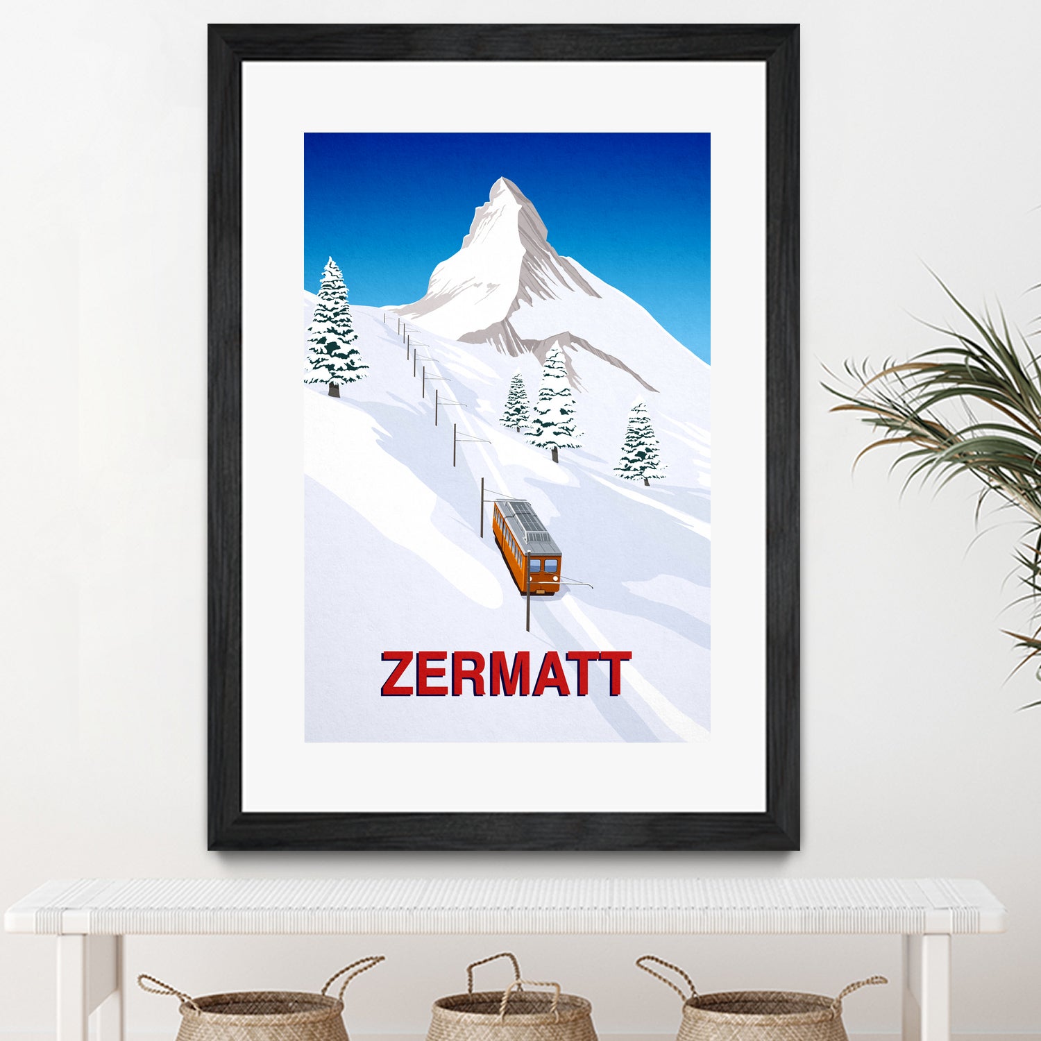 ZERMATT by Steve Ash on GIANT ART - white digital painting