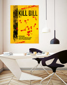 Kill Bill - Vol. I minimal movie poster alternative by HDMI 2K on GIANT ART - yellow typography