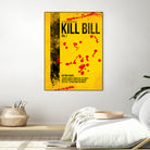 Kill Bill - Vol. I minimal movie poster alternative by HDMI 2K on GIANT ART - yellow typography