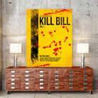 Kill Bill - Vol. I minimal movie poster alternative by HDMI 2K on GIANT ART - yellow typography