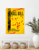 Kill Bill - Vol. I minimal movie poster alternative by HDMI 2K on GIANT ART - yellow typography