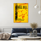 Kill Bill - Vol. I minimal movie poster alternative by HDMI 2K on GIANT ART - yellow typography