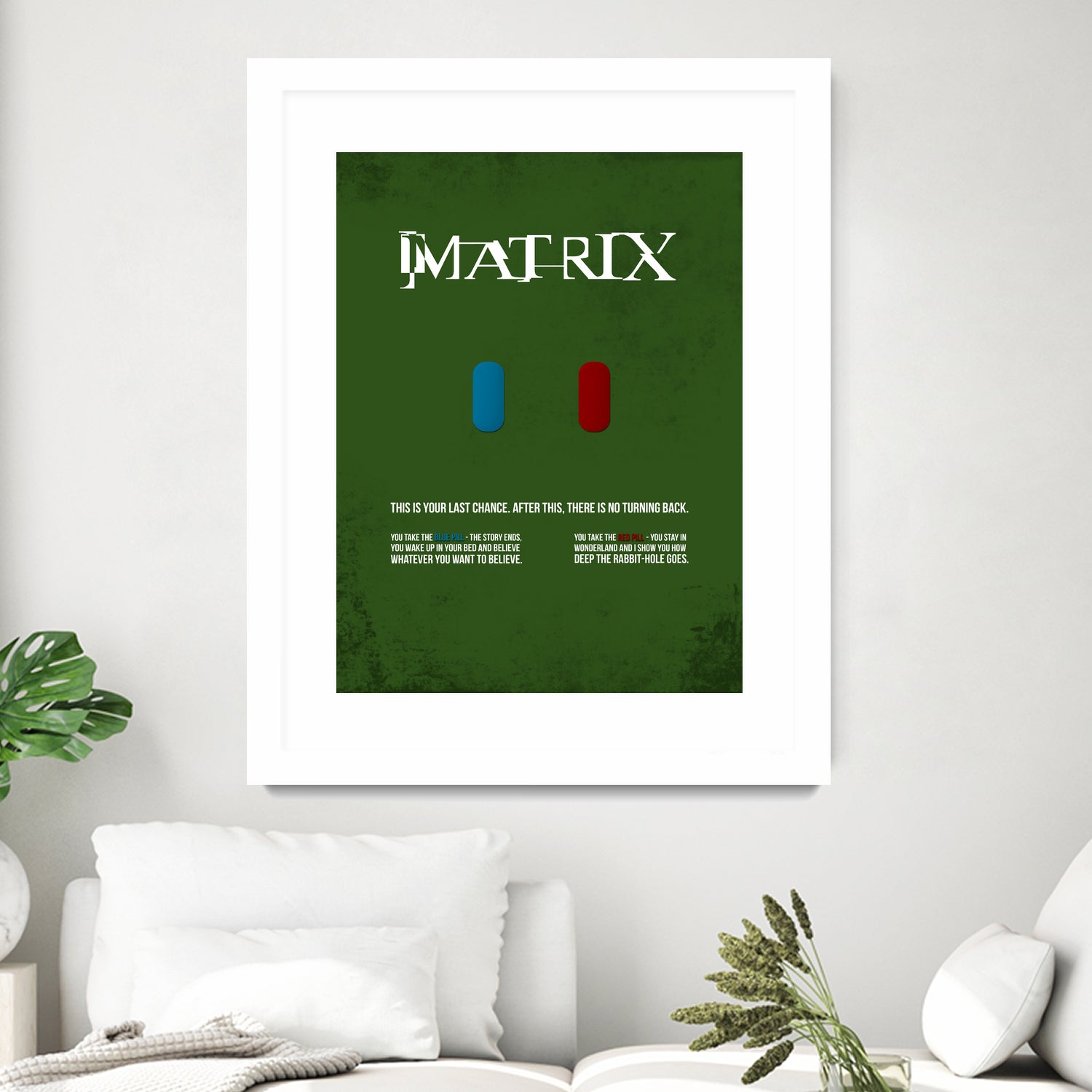 Matrix - minimal movie poster by HDMI 2K on GIANT ART - green typography