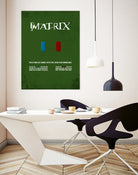 Matrix - minimal movie poster by HDMI 2K on GIANT ART - green typography