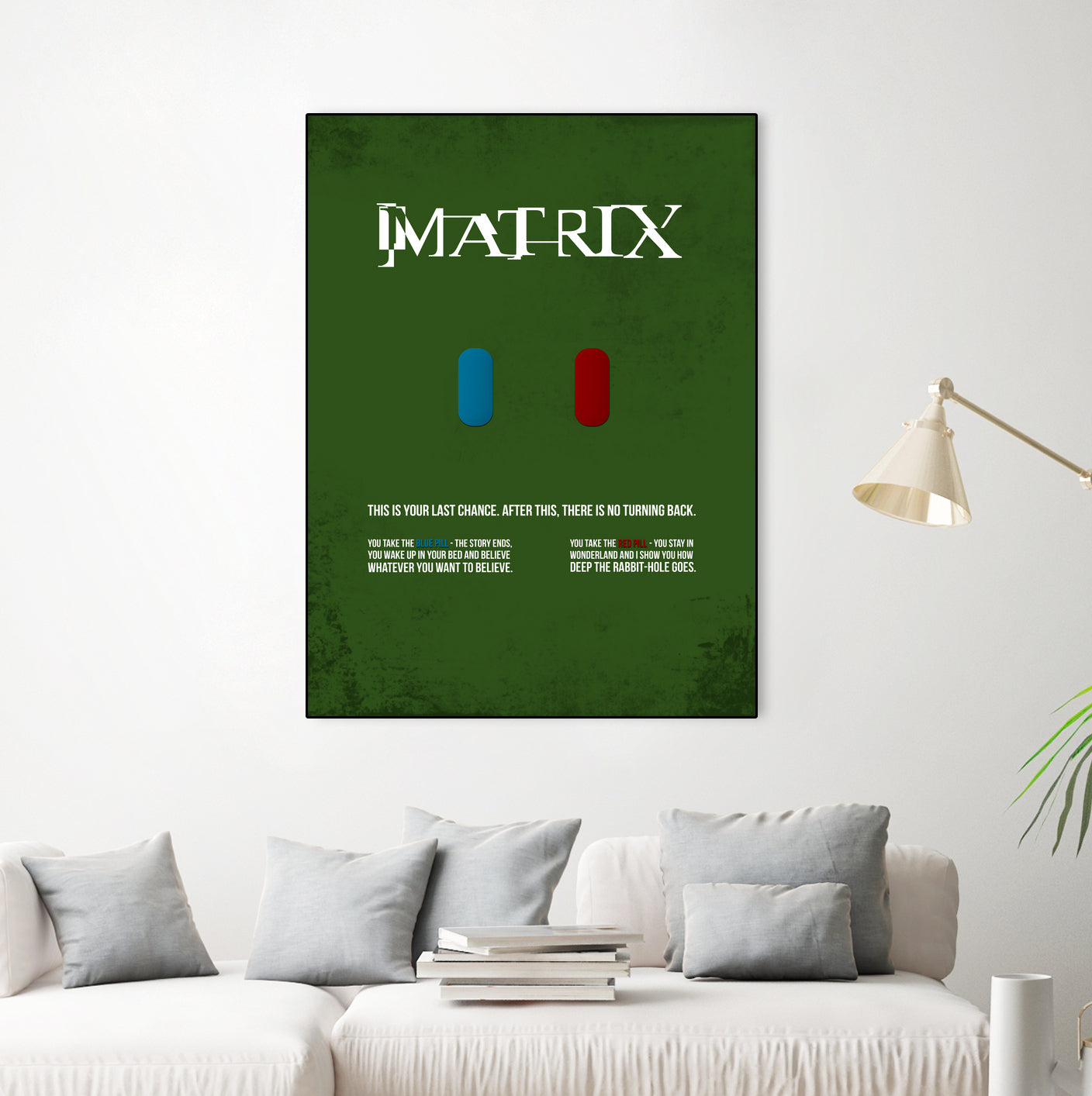 Matrix - minimal movie poster by HDMI 2K on GIANT ART - green typography