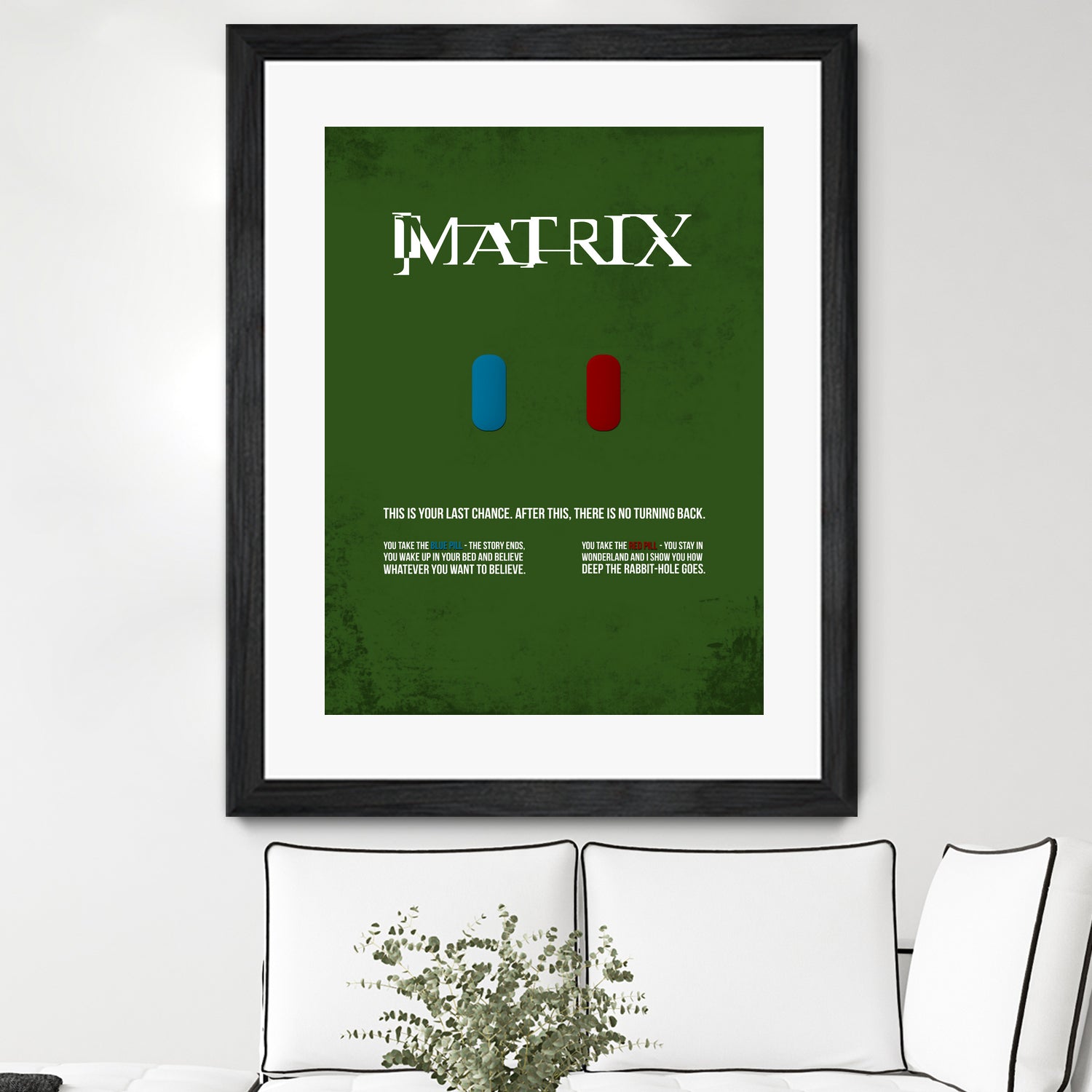 Matrix - minimal movie poster by HDMI 2K on GIANT ART - green typography