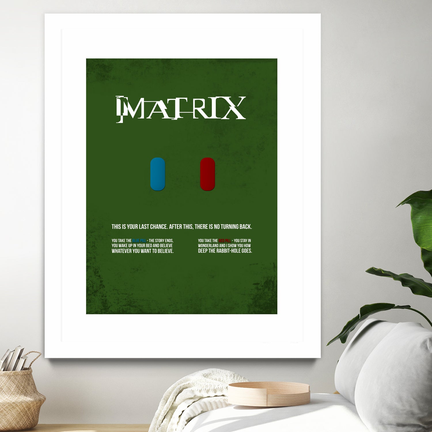 Matrix - minimal movie poster by HDMI 2K on GIANT ART - green typography