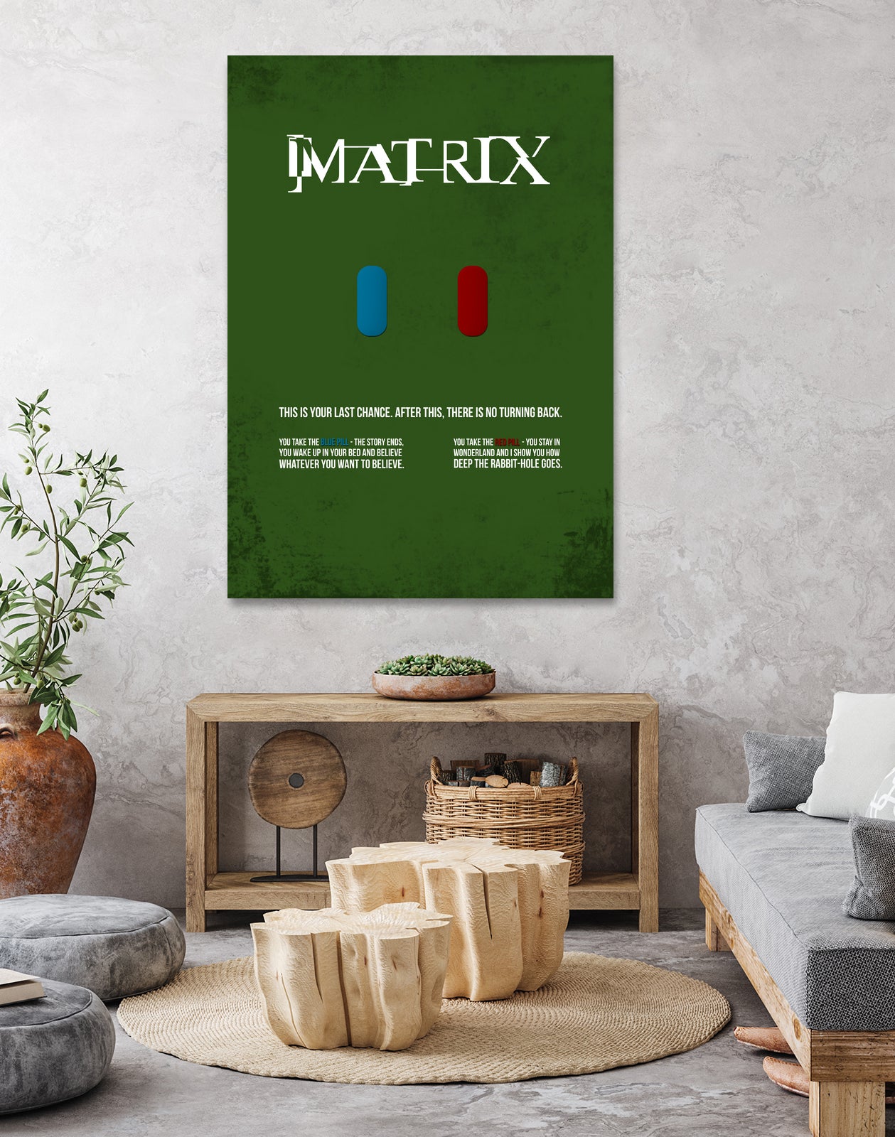 Matrix - minimal movie poster by HDMI 2K on GIANT ART - green typography