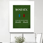 Matrix - minimal movie poster by HDMI 2K on GIANT ART - green typography