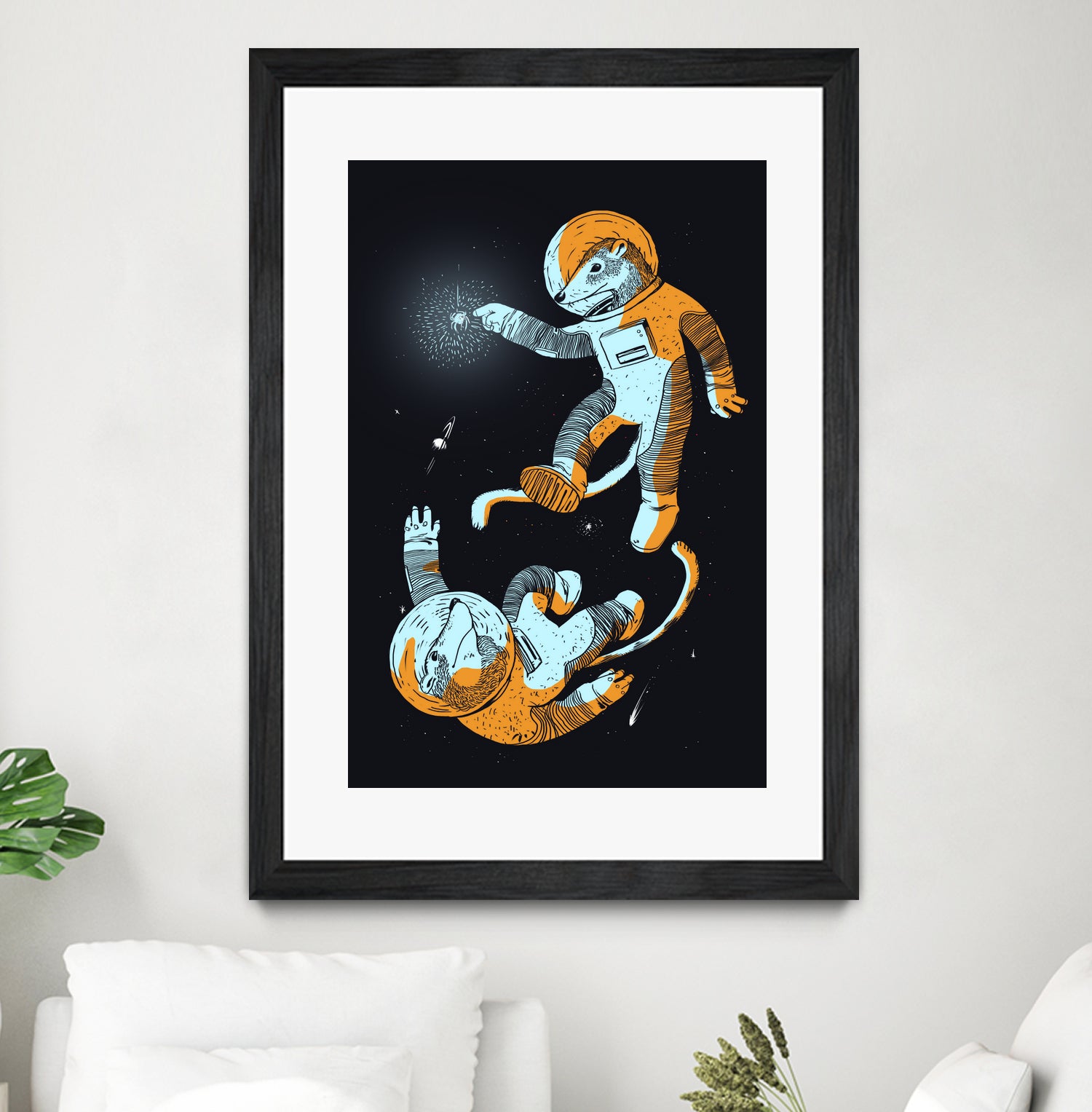 Coatis by Jerry Padilla on GIANT ART - black digital painting