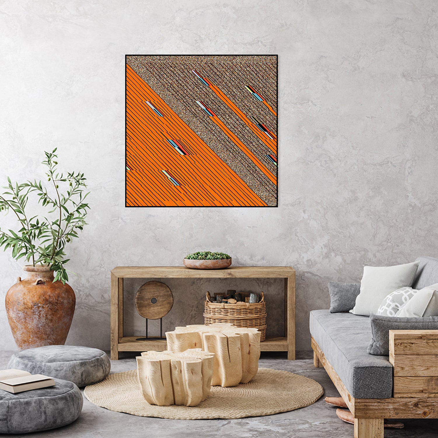 omamatia by vivi melignon on GIANT ART - orange digital painting