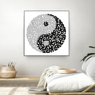 Yin & Yang by Caroline BESSIERES on GIANT ART - black digital drawing