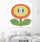 Mario's Flower of Fire by Caroline BESSIERES on GIANT ART - orange game design